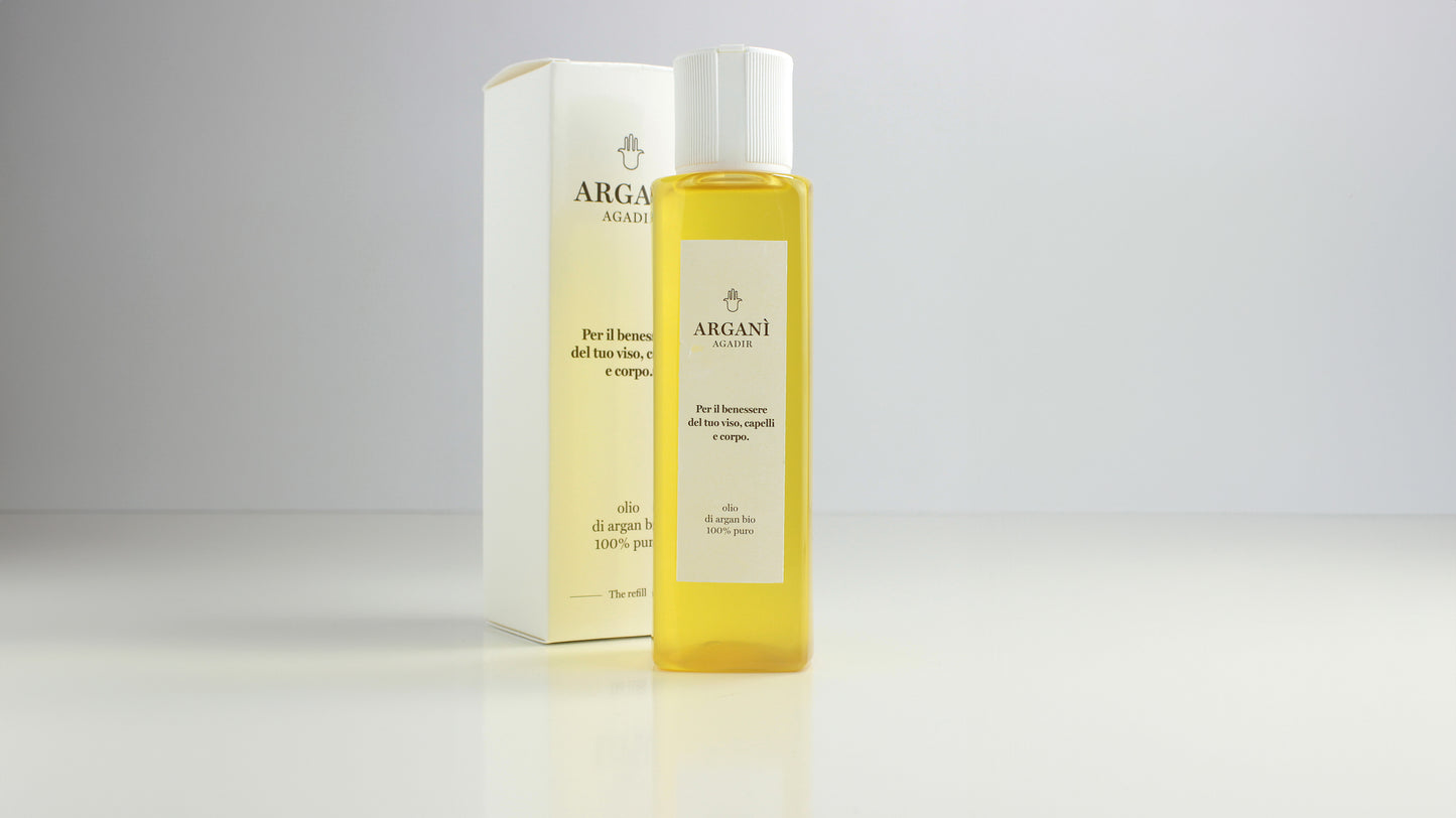 Ricarica di olio di argan puro 100%