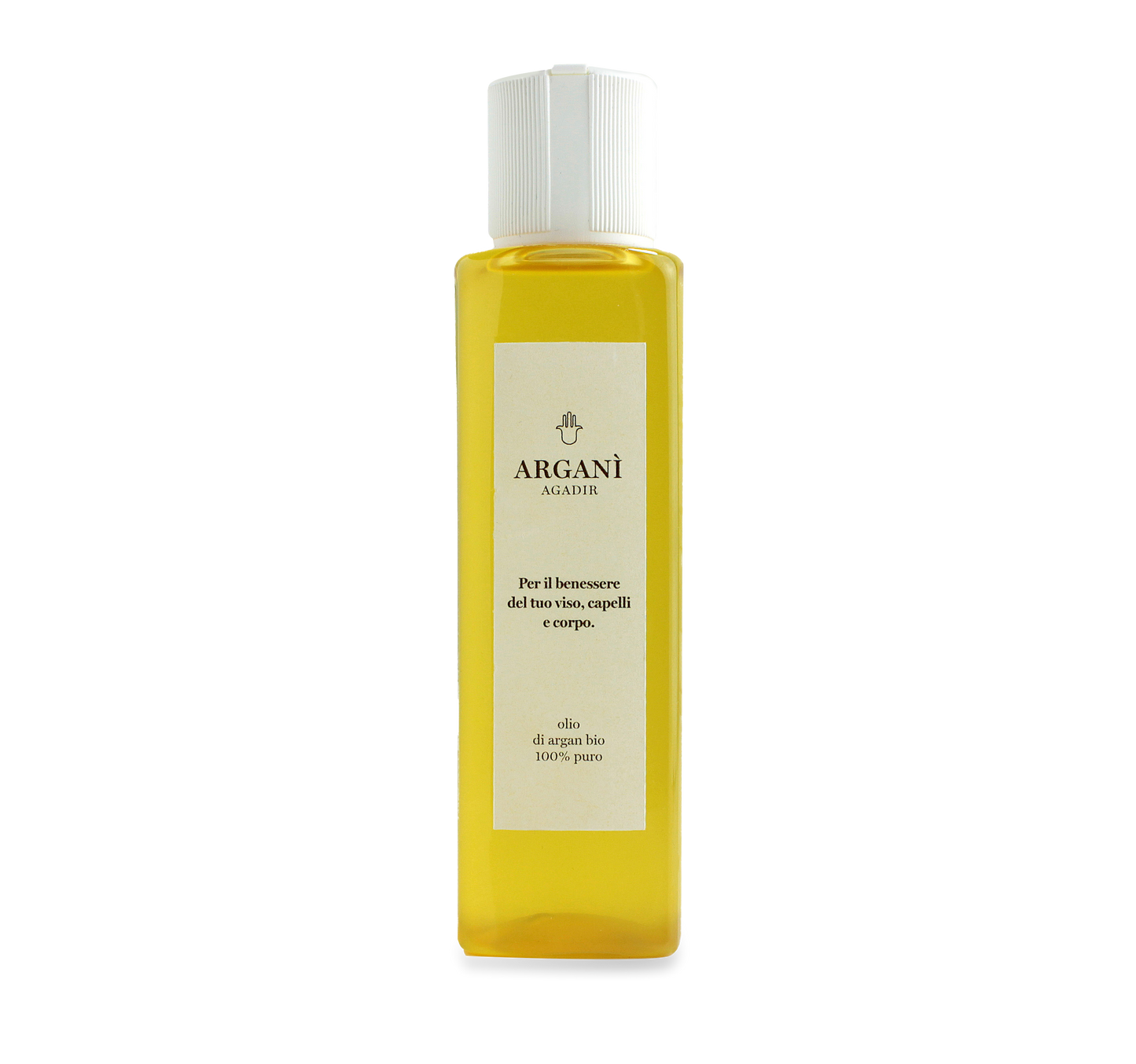 Flacone ricarica olio di argan bio Arganì con confezione